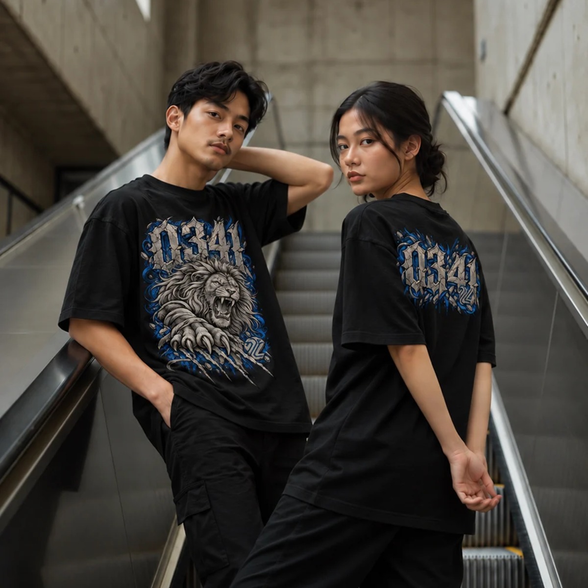 T-Shirt Ongis 0341 Kaos Oversized Cutting