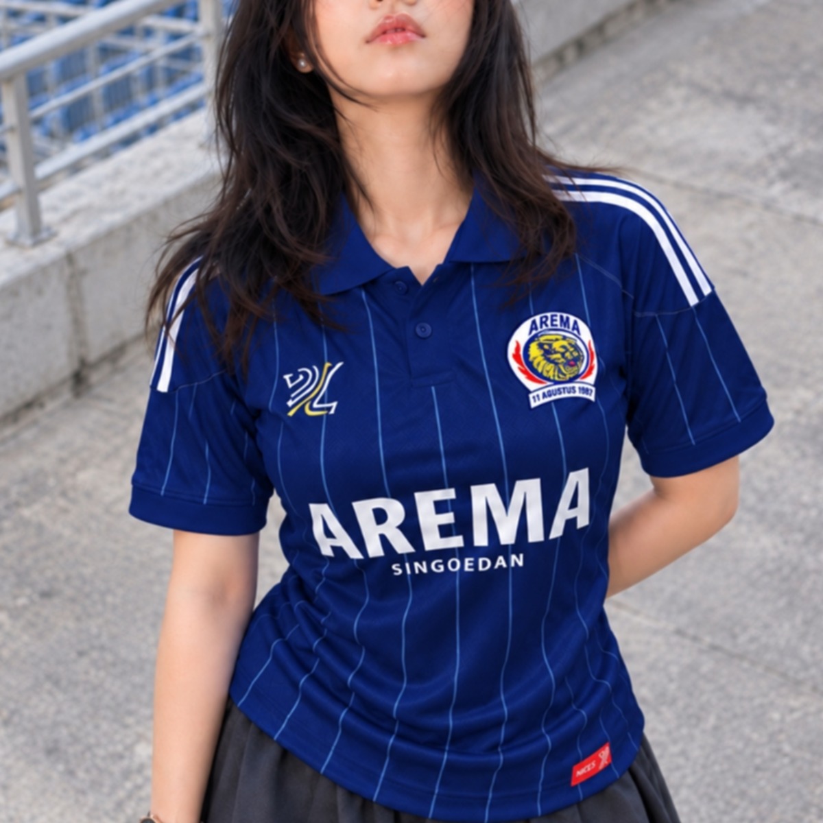 JERSEY FANTASI AREMA "SINGO EDAN" - DRYFIT PREMIUM ANTI UV NAVY BLUE
